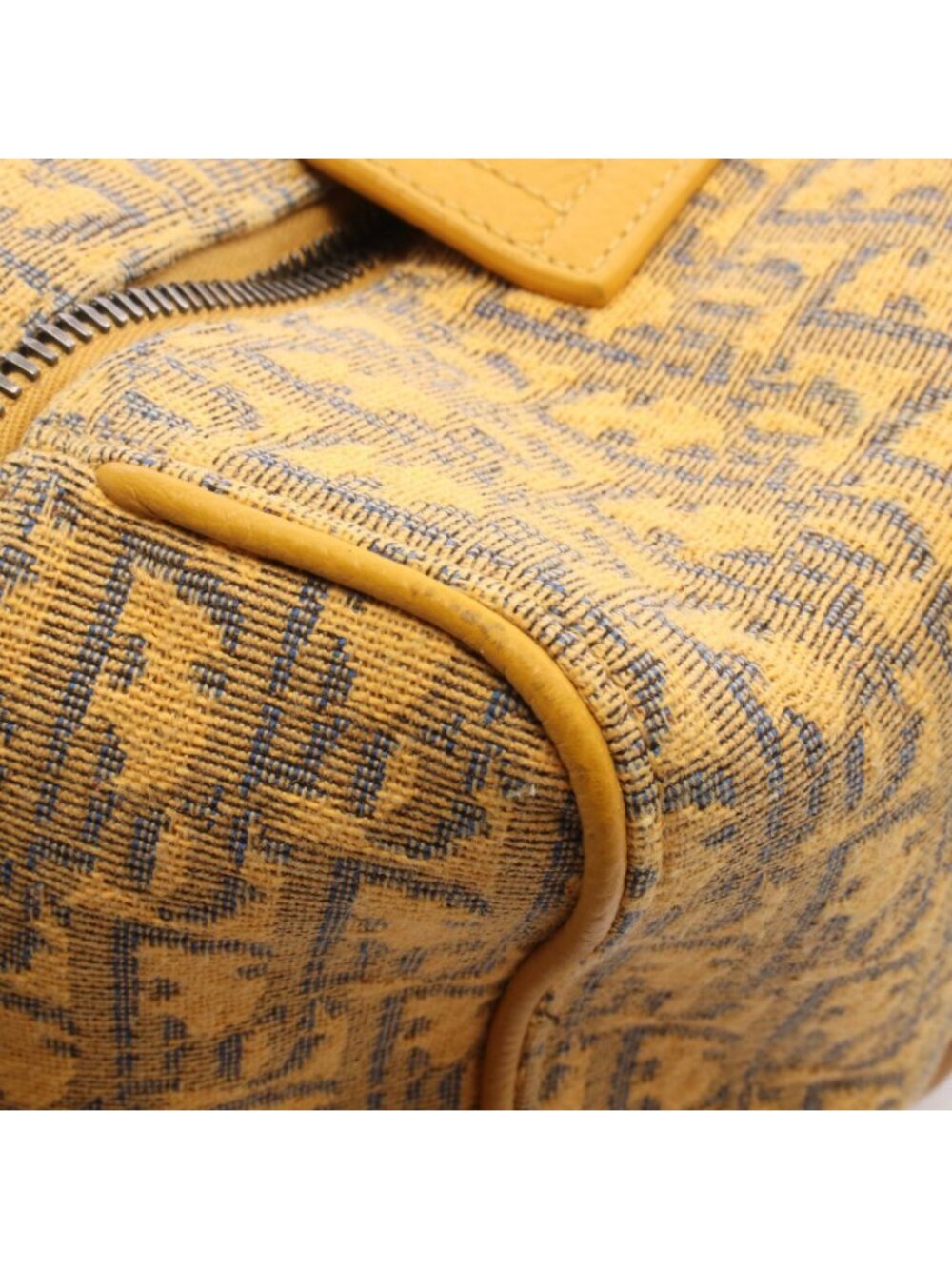 Dior Handbag Rango 26 Oblique 2-Way Yellow Canvas Leather - Picture 8 of 8